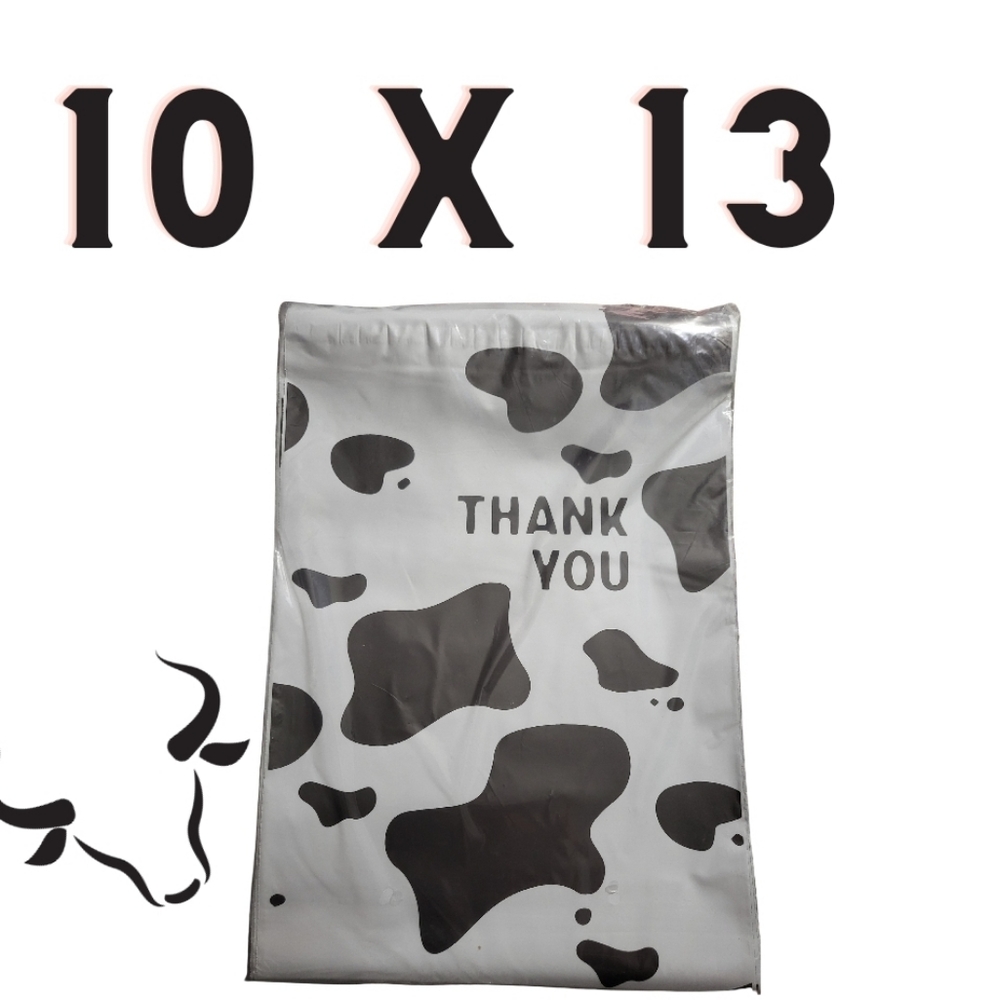 poly mailers 10x13 Thank You Moo Cows
